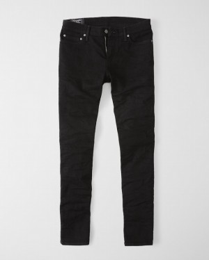 Black Abercrombie And Fitch Athletic Skinny Men Jeans | 15HQXVGLB