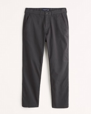 Black Abercrombie And Fitch Athletic Straight Modern Men Pants | 14ECQMJPG