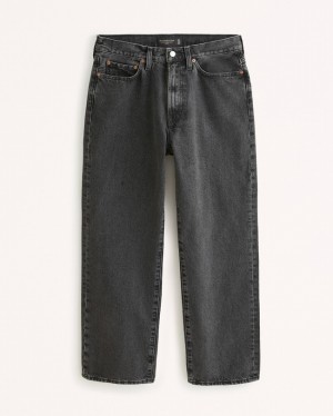 Black Abercrombie And Fitch Baggy Workwear Men Jeans | 73GPSFIUJ