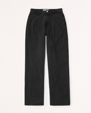 Black Abercrombie And Fitch Curve Love High Rise Loose Women Jeans | 07JVFPGBZ