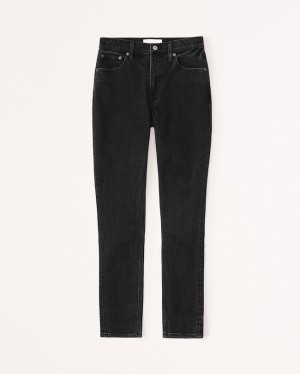Black Abercrombie And Fitch Curve Love High Rise Skinny Women Jeans | 57YLUAHCR