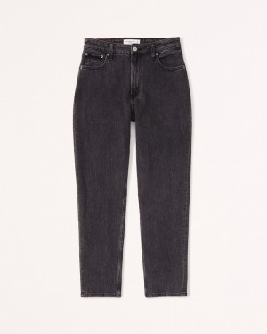 Black Abercrombie And Fitch Curve Love High Rise Mom Women Jeans | 54KHGJIPE