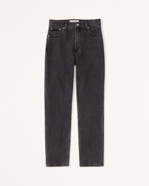 Black Abercrombie And Fitch High Rise Mom Women Jeans | 54GNKTMDF