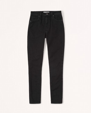 Black Abercrombie And Fitch High Rise Super Skinny Ankle Women Jeans | 16HQYKNSU
