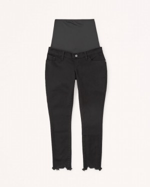 Black Abercrombie And Fitch Maternity Super Skinny Ankle Women Jeans | 79GJORQVX