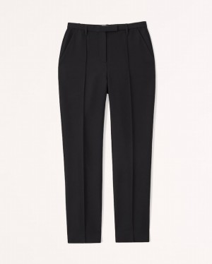 Black Abercrombie And Fitch Slim Tailored Women Pants | 56BQDHFAP