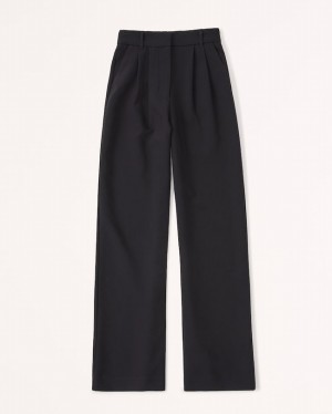 Black Abercrombie And Fitch Sloane Tailored Women Pants | 60BMJFWZK