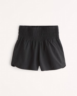 Black Abercrombie And Fitch Ypb Motiontek Unlined Ultra High Rise Workout Women Shorts | 69CQPTXUO