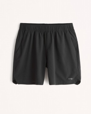 Black Abercrombie And Fitch Ypb Motionvent 7 Inch Unlined Cardio Men Shorts | 97YPIEOFR