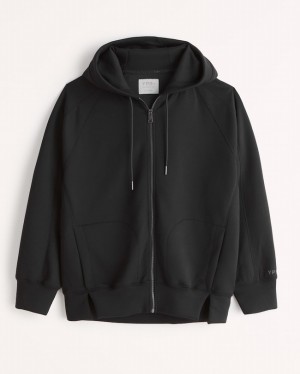 Black Abercrombie And Fitch Ypb Neoknit-friendly Full-zip Women Sets | 92SIMOJTW