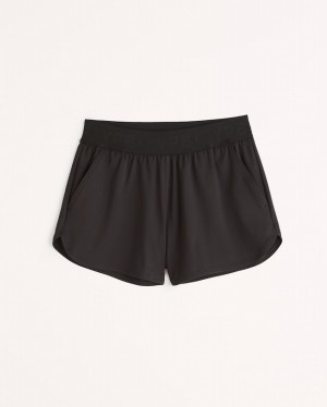 Black Abercrombie And Fitch Ypb Sculptlux Unlined Workout Women Shorts | 39QTRFUAW