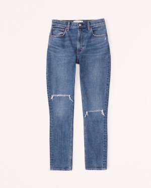 Blue Abercrombie And Fitch High Rise Skinny Women Jeans | 16FAUCTYN