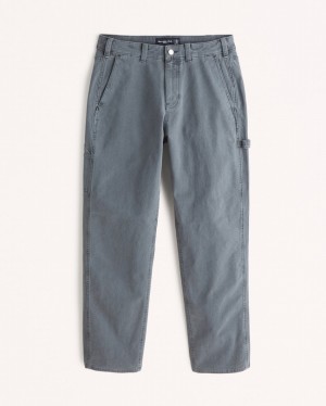 Blue Abercrombie And Fitch Loose Workwear Men Pants | 81KFUPNBW