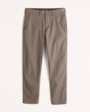 Brown Abercrombie And Fitch All-day Straight Men Pants | 95VKSYCNA