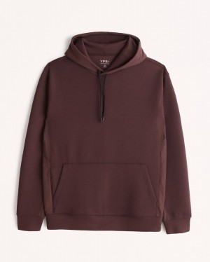 Burgundy Abercrombie And Fitch Ypb Neoknit Warm Up Men Hoodie | 70OKQLJHV