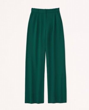 Green Abercrombie And Fitch Sloane Tailored Women Pants | 03RENTIHM