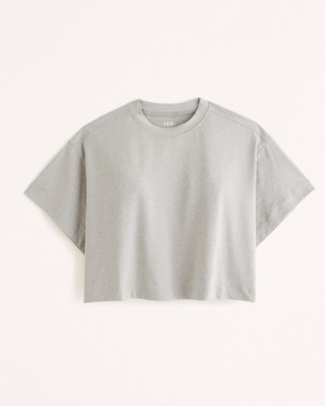 Grey Abercrombie And Fitch Ypb Powersoft Easy Women T-shirts | 67JPBUNCE
