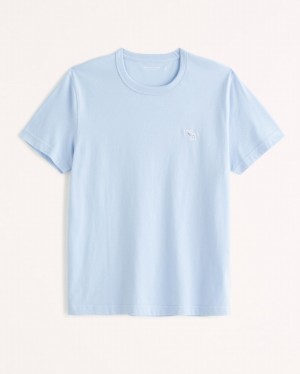 Light Blue Abercrombie And Fitch Elevated Icon Men T-shirts | 07ZYSVODC