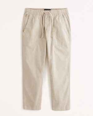 Light Khaki Abercrombie And Fitch Utility Pull-on Men Pants | 78SXITDEN