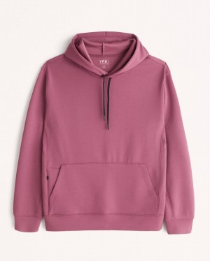 Pink Abercrombie And Fitch Ypb Neoknit Warm Up Men Hoodie | 73UANGZWQ