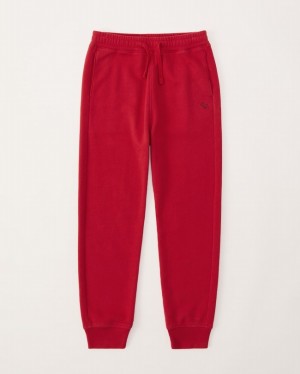 Red Abercrombie And Fitch Essential Icons Boys Jogger | 50NJWRAHB
