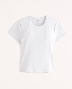 White Abercrombie And Fitch Ypb Studiorib Baby Women T-shirts | 91VNLCHMR