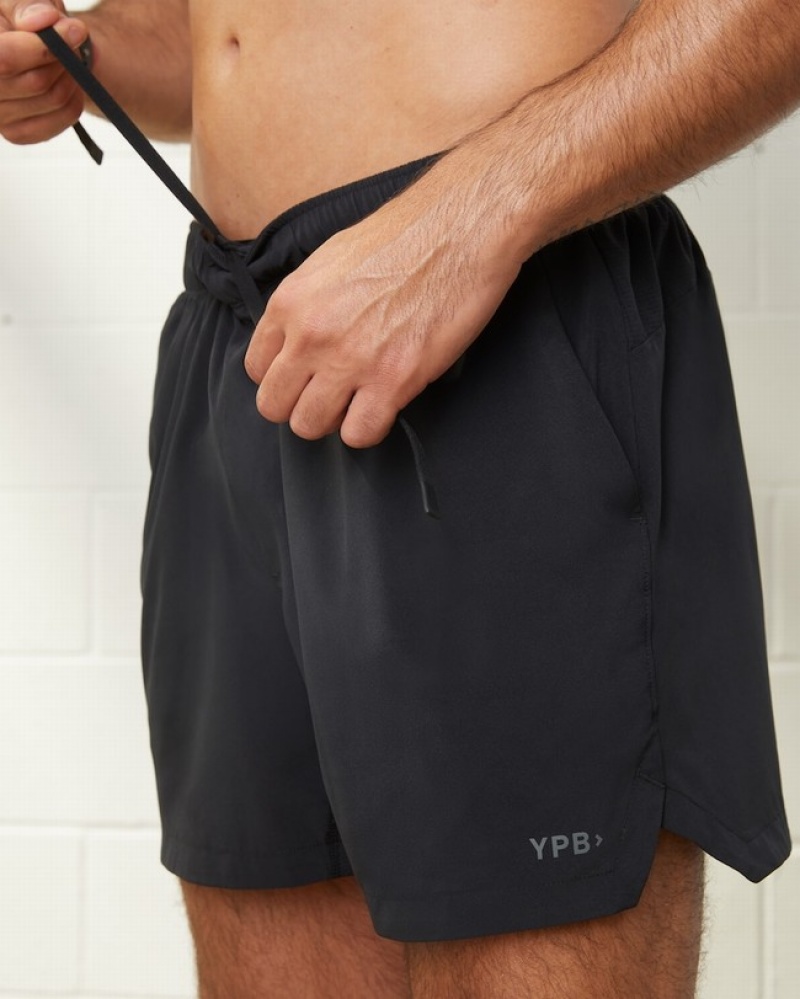 Black Abercrombie And Fitch Ypb Motiontek 5 Inch Unlined Cardio Men Shorts | 79FHORVWC