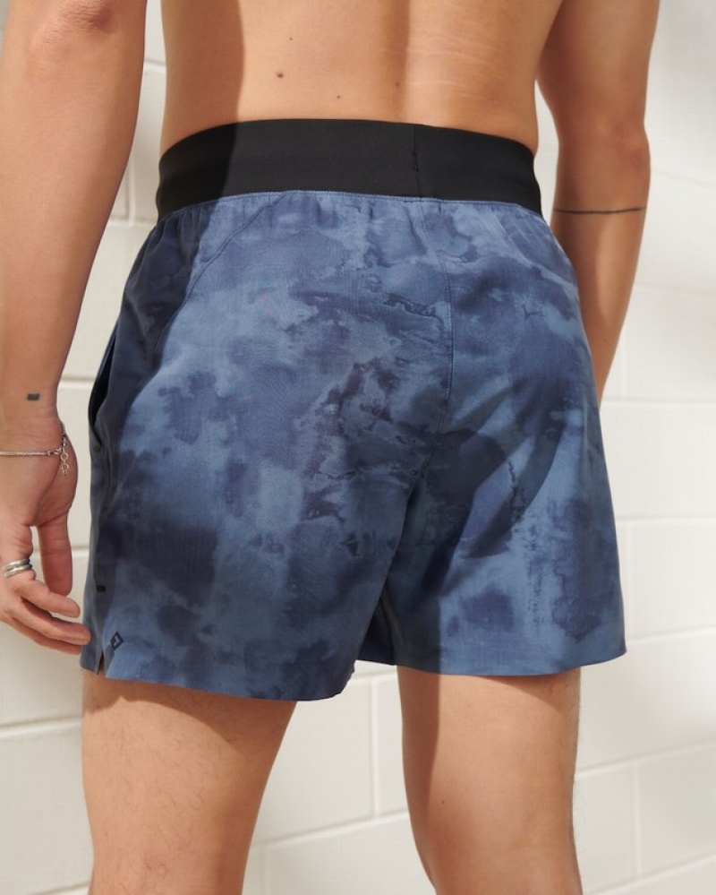 Blue Abercrombie And Fitch Ypb Motiontek 5 Inch Unlined Training Men Shorts | 02KVNDFOC