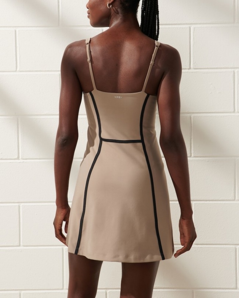 Grey Abercrombie And Fitch Ypb Sculptlux Mini Women Dresses | 28ZMSFOTH