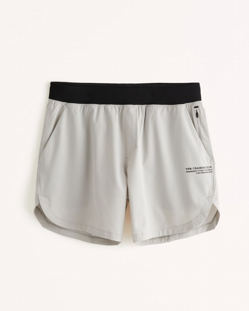 Light Brown Abercrombie And Fitch Ypb Motiontek 6 Inch Unlined Lifting Men Shorts | 90PHURTQS